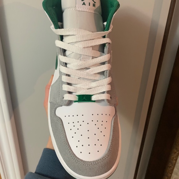 Jordan 1 mid grey pine green exclusive - Picture 4 of 9
